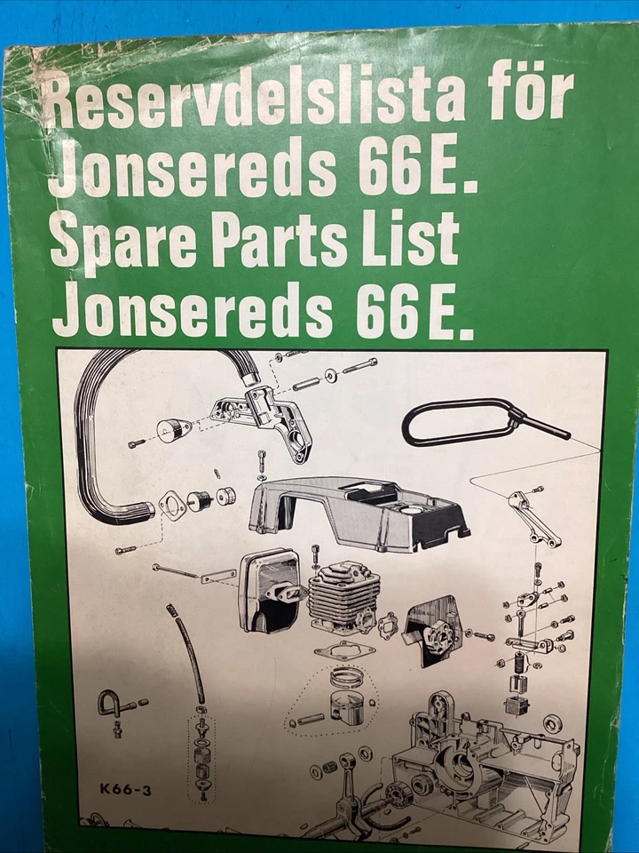 Jonsereds 66E. Chain Saw  Spare Parts List Manual  Folder 5 - Image 1 of 1