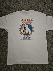 RARE Disney Pocahontas & Her Forest Friends Cast & Crew Shirt L 1998 - Picture 1 of 6