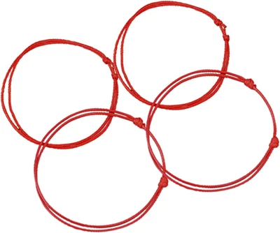 Kabbala Armband Rot Glücksarmband Damen & Herren Tibetisches Rotes Schnur - Bild 1 von 4