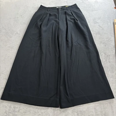 Maeve Anthropologie Wide Leg Pleated Pants Womens Size 6 Black Business - Image 1 of 4