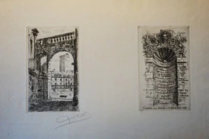 Louis GUIDOT 1892-1975 GRANDE EAU FORTE ORIGINAL FIRMADO DIJON BOURGOGNE 1930 - Imagen 1 de 9