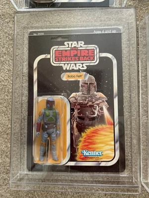 De colección Kenner 1980 Boba Fett ESB 31 Back-A Sin usar, en caja de acrílico Foto 1 de 2