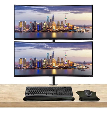 ViewSonic VP3456a 34-inch Curved 2K Monitor, 2-Pack, Dock, Desk Mount Stand - Image 1 of 4