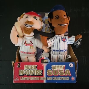 1998 MLB Mark McGwire & Sammy Sosa Limited Edition Bean Bag Collectibles New - Picture 1 of 12