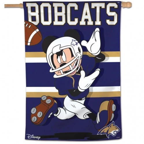 Montana State University Bobcats Mickey Mouse Casa Bandera NCAA 28" X 40" Foto 1 de 1