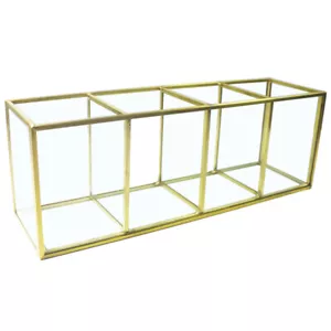 Elegante Organizador de Lápiz Labial Vidrio Maquillaje Soporte Cepillo Cosmético Vanidad - Imagen 1 de 5