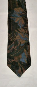 Playboy Executive Men's Silk Brown Blue Green Floral Neck Tie FREE SHIP 60"x3.5" - Picture 1 of 4