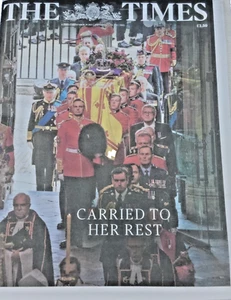 Queen Elizabeth II The Times Newspaper UK Tuesday 20th September 2022 - Picture 1 of 1
