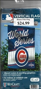 2016 World Series Chicago Cubs 27"X37" Vertical Pole FLAG BRAND NEW WINCRAFT - Picture 1 of 2