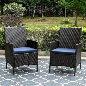 Polyrattan Gartenstuhl Set 2er Stuhlset Rattan Stuhl Garten Sessel Rattanstühle - Bild 1 von 11