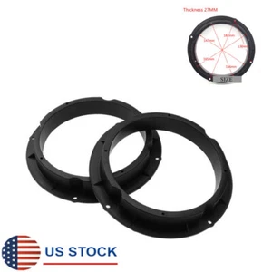 1Pair 6.5"-6.75" Stereo Speaker Install Plate Mount Adapters For Kia Hyundai USA - Picture 1 of 8