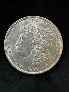 1889-P Morgan Silver Dollar BRILLIANT UNCIRCULATED Silver BU Morgan Dollar - Picture 1 of 2