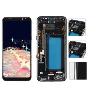 For Samsung Galaxy S8+ Plus G955U LCD Display Screen Digitizer Replacement Black - Picture 1 of 9