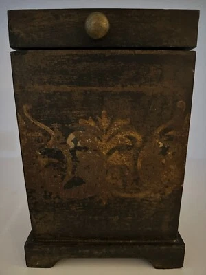 RARE Uttermost 19320 Discontinued Billy Moon Melani Box  Black Gold Rustic Decor - Image 1 of 4