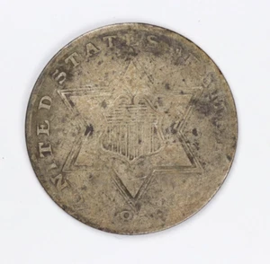 1859 Three Cent Silver 3C - Picture 1 of 2