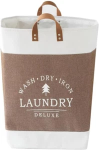 Laundry Basket Large, Foldable Laundry Hamper, Dirty Clothes Basket, Decorative - Picture 1 of 8