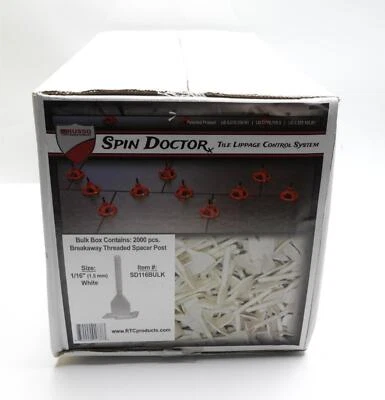 2000pcs Spin Doctor SD116, 1/16" Tile Leveling Threaded Breakaway Spacer Post - Image 1 of 2
