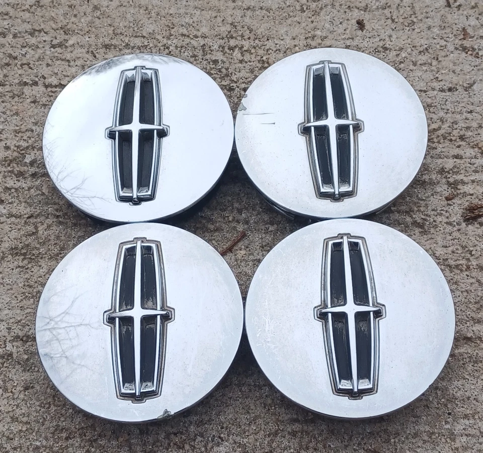 Lincoln MKS MKT MKX MKZ center cap set of 4 2009-2013 chrome, p/n 8A53-1A096-AB - Image 1 of 3
