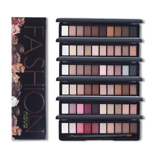 NOVO Eyeshadow Palette 10 Different Colors With Brush Set for Perfect Make-up