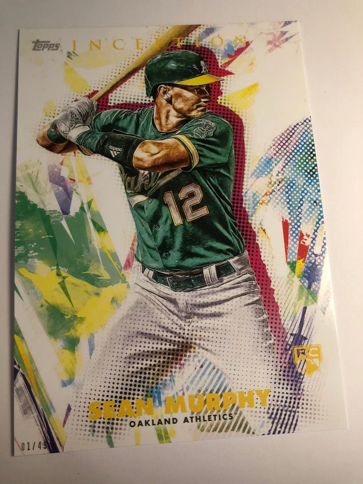 2020 Topps Inception Jumbo 5x7 Sean Murphy A's 9 RC 05/49 - Image 1 of 1