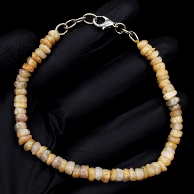 Gorgeous Amazing Labradorite 58.00 Cts Beaded Beautiful Bracelet VK 12 E663 - Image 1 of 3