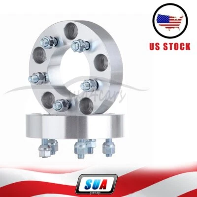 2x 1.5" 5x135 to 5x114.3 Wheel Spacers 12x1.5 Adapter For 1997-2003 Ford F-150 Foto 1 de 4