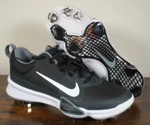 Nike Force Zoom Trout 9 Baseball Cleats Black White FB2907 001 Men's Size 7.5 - Picture 1 of 6