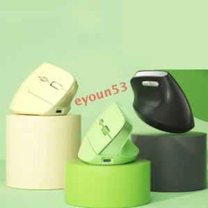 BOW MD190L Ergonomic Vertical Mouse Rechargeable Wireless Bluetooth 2400DPI - Picture 1 of 20