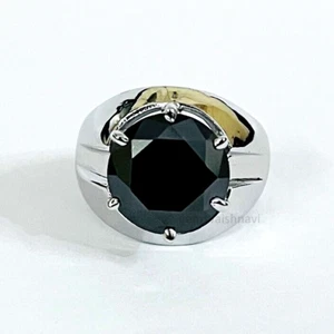 5 Ct Black Diamond Ring In 6 Prong Setting AAA Certified! Christmas Gift - Picture 1 of 7