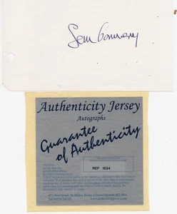 Sean Connery Signed Album Page Authentication - Picture 1 of 1