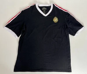 Harry Potter Shirt Size L Black Baseball Jersey Quidditch Hogwarts XXL Hogwarts - Picture 1 of 6