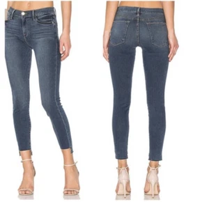 FRAME Denim Le High Skinny Stagger Hem Woodhaven Wash Women’s Size 25 - Picture 1 of 9