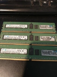 (24GB) 3 HP Samsung 8GB 1Rx4 PC4-2133P ECC REG MEMORY 752368-081 774170-001 - Picture 1 of 2