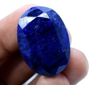 Natural Huge Blue Sapphire 59.20 CT Certified Oval Shape Treated Loose Gemstone