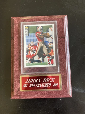 1994 Upper Deck Jerry Rice Card On Plaque #80 San Francisco ￼ Cover
