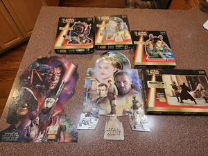 Star Wars Episode 1 Jedi Sith SEALED, Darth Maul, R2D2, JAR JAR BINKS, Puzzle - Picture 1 of 7