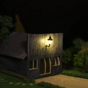 LBD05 5pcs Model Railway 1:150 Outdoor Hanging Lamps Wall Lights N Scale - Picture 1 of 6