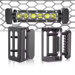 For 6-30" Single/Dual Row LED Light Bar Front Hidden Behind Grille Mount Bracket - Picture 1 of 10