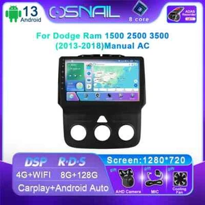 Android 13 Car Radio GPS 4G SWC BT CarPlay For Dodge Ram 1500 2500 3500 13-2018 - Picture 1 of 36