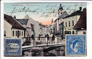 MÄHREN , ADLERGEBIRGE , LANDSKRON , BAHNHOFSTRASSE , LANSKROUN ca1910  Q - Picture 1 of 2