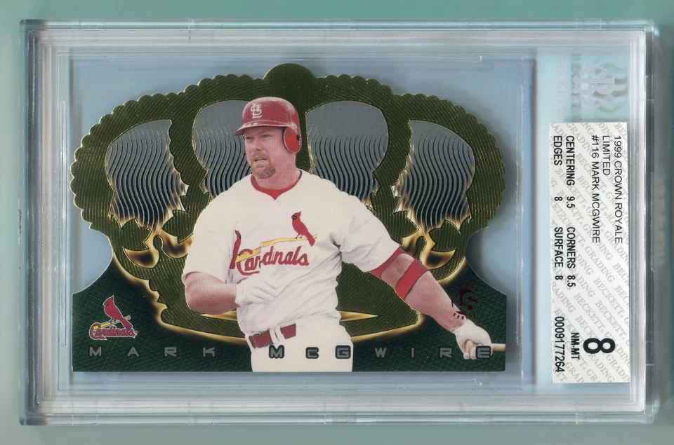 MARK McGWIRE 1999 Crown Royale #116 LIMITED 67/99 BGS 8 St. Louis Cardinals - Image 1 of 2