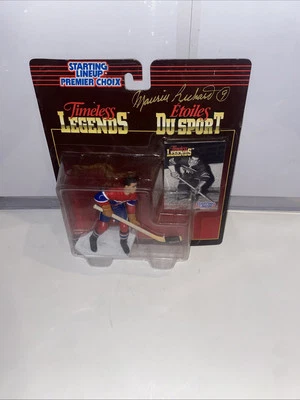 Maurice Richard Autographed Timeless Legends Starting Lineup JSA COA - Image 1 of 4