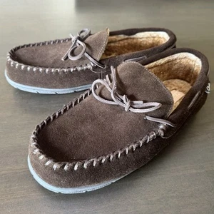 Clarks Men’s Moccasin Slippers Size 13 Brown  - Picture 1 of 4