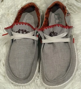 Hey Dudes Fawn Inca Size Women’s 8, Pre-loved In Excellent Condition  - Picture 1 of 5