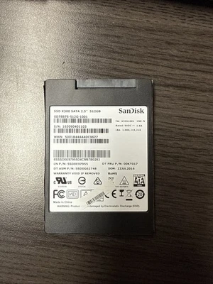 Sandisk X300 SATA 2.5” 512GB SSD  SD7SB7S-512G-1001 - Image 1 of 2