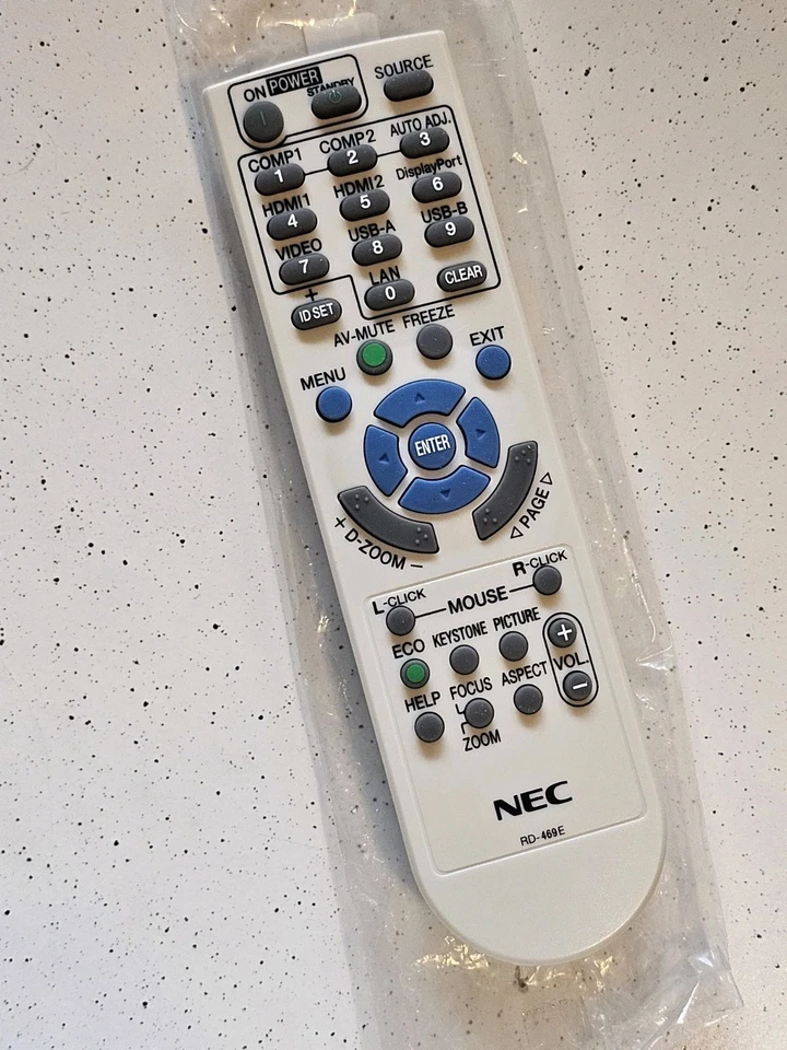 Télécommande d'origine NEC RD-469E pour projecteurs de la série P/M/UM - Photo 1/1