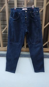 Jeckerson Jeans Invernale 5 Tasche Con Bottoni W36 L32 Blu Fustagno Velluto - Bild 1 von 9