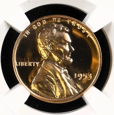 1953  Lincoln Cent   NGC  PF68RD  Red Proof - Image 1 of 4