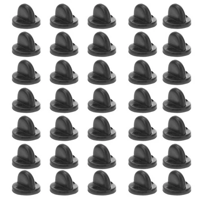 100 piezas pasador trasero goma bloqueo lazo tachuela pasador respaldadores pasador tapas solapa de bloqueo Foto 1 de 4