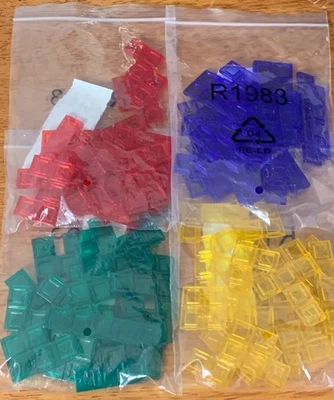 Ridged Blokus Playing Pieces Mattel Games Fits Silver/Gray Board See Details - Image 1 of 4